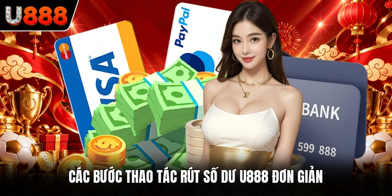 Các bước thao tác rút số dư U888 đơn giản