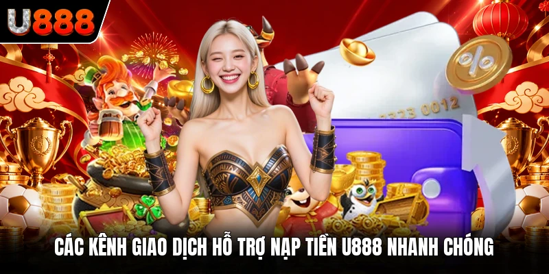 Các kênh giao dịch hỗ trợ nạp tiền U888 nhanh chóng