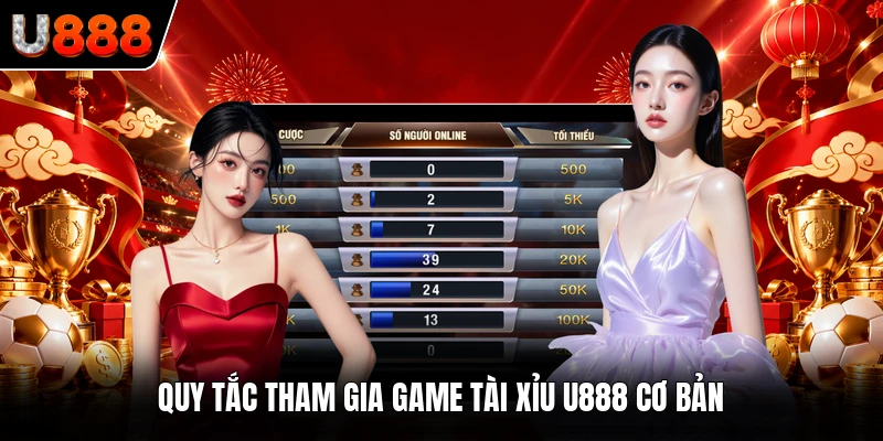 Quy tắc tham gia game Tài Xỉu U888 cơ bản