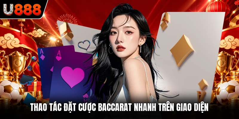 Thao tác đặt cược Baccarat nhanh trên giao diện